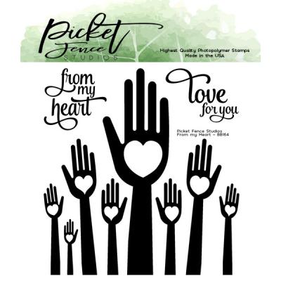 Picket Fence Studios Clear Stamps - From My Heart